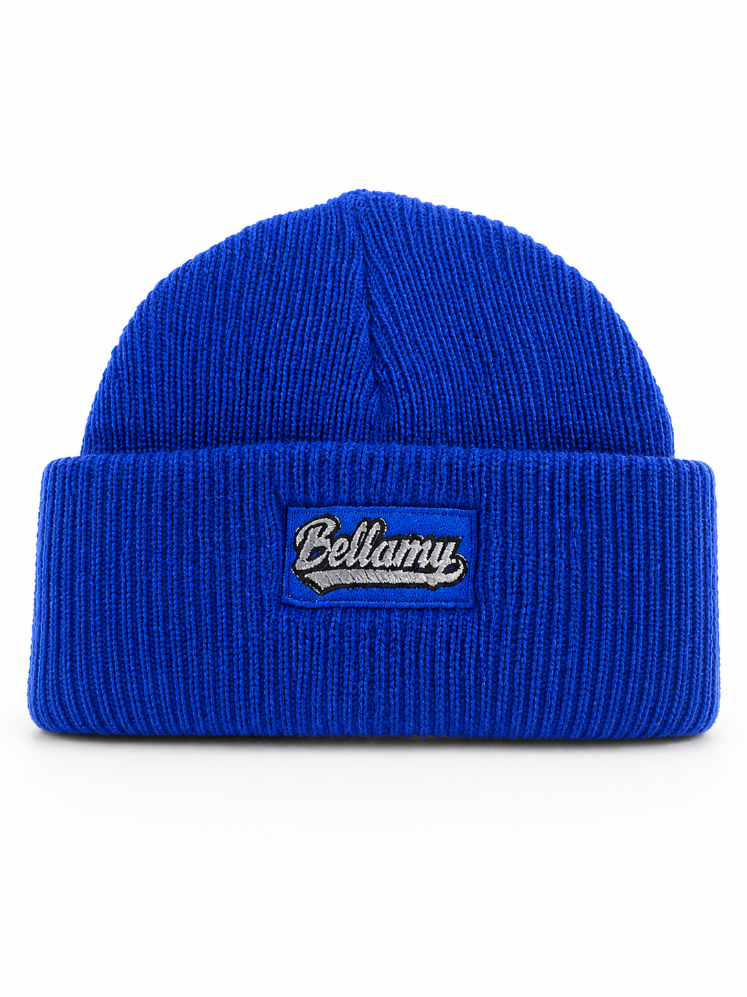BELLAMY SIGNATURE RIBBED BEANIE — BLUE